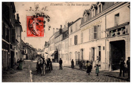 91 ETAMPES - La Rue Saint Jacques. - Etampes