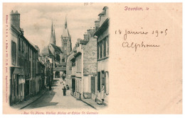 91 DOURDAN - Rue Saint Pierre Et Eglise Saint Germain  - Dourdan