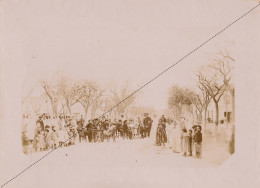 1891 Photo Afrique Algérie Rue Boisguilbert Le Dimanche Djelfa Souvenir Mission Géodésique Militaire Boulard Gentil - Oud (voor 1900)