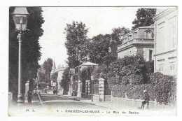 CPA ENGHIEN LES BAINS, LA RUE DU CASINO, VAL D'OISE 95 - Enghien Les Bains