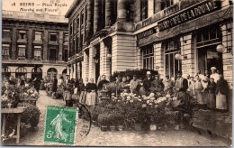 51 REIMS - La Place Royale, Marche Aux Fleurs. - Reims