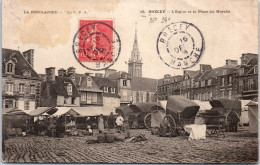 50 BRECEY - L'eglise Et La Place Du Marche  - Other & Unclassified