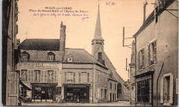 45 SULLY SUR LOIRE - Place Du Grand Sully Et L'eglise Saint Ythier. - Sully Sur Loire