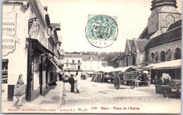 60 MERU - La Place De L'eglise. - Meru