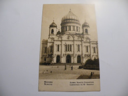 A548 . CPA. RUSSIE. Moscou. Cathédrale Du Saint-Sauveur. Beau Plan Animé. écrite & Voyagée 1907 - Russie