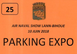 Laissez Passer Parking Air Naval Show Lann-Bihoué 2018 - Biglietti D'ingresso