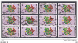 HONG-KONG:  1987  NEW  YEAR  -  50 C. RABIT  USED  STAMPS  -  REP.  12  EXEMPLARY  -  YV/TELL. 491 - Gebraucht