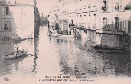 Villeneuce Saint Georges - Inondation - Janvier 1910  - Rue De Paris - CPA°J - Villeneuve Saint Georges