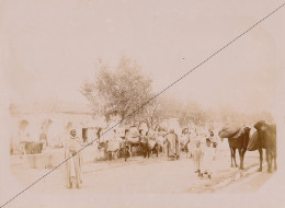 1891 Photo Afrique Algérie Place De L'abreuvoir Marché Djelfa Souvenir Mission Géodésique Militaire Boulard Gentil - Anciennes (Av. 1900)