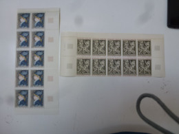 N° 1569 Et 1570 Plus Bloc De 10 De Chaque Auguste Renoir  Antoine Bourdelle Neuf ** - Unused Stamps