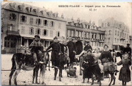62 BERCK PLAGE - Depart Pour La Promenade (ânes) - Berck