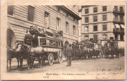 75 PARIS - Paris Vecu - Une Station D'Omnibus  - Straßenhandel Und Kleingewerbe