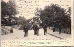 75 PARIS - Paris Vecu - Promenade A Elephant Au Jardin D'acclimatation - Artisanry In Paris