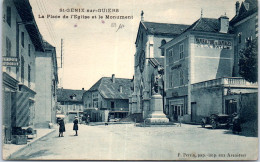 73 SAINT GENIX SUR GUIERS - La Place De L'eglise Et Le Monument  - Other & Unclassified