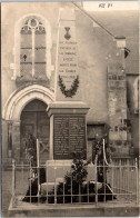 72 OIZE - CARTE PHOTO - Monument Aux Morts  - Andere & Zonder Classificatie