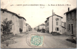 69 SAINT JEAN D'ARDIERES - La Route De Belleville A Macon. - Sonstige & Ohne Zuordnung