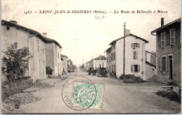 69 SAINT JEAN D'ARDIERES - La Route De Belleville A Macon. - Andere & Zonder Classificatie