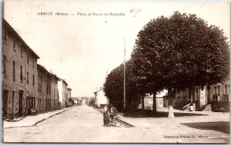 69 CERCIE - La Place Et Route De Belleville. - Other & Unclassified