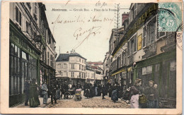 77 MONTEREAU - Grande Rue Et La Place De La Pompe -  - Montereau