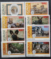 Uganda 1994 Wildlebende Säugetiere Mi 1422/28** Sierra Club - Uganda (1962-...)