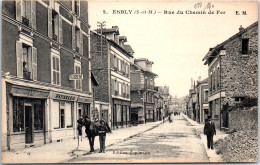 77 ESBLY - Vue De La Rue Du Chemin De Fer -  - Esbly