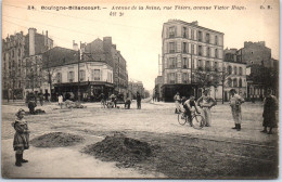 92 BOULOGNE BILLANCOURT - Avenue De La Reine Et Av V Hugo. - Boulogne Billancourt