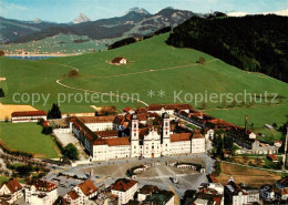 13161529 Einsiedeln SZ Fliegeraufnahme Kloster Sihlsee Einsiedeln - Autres & Non Classés