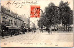 92 COURBEVOIE - Rue De Paris Et Place Du Port. - Courbevoie