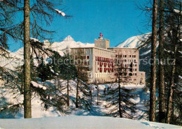 13161159 Zuoz GR Hotel Castell Im Oberengadin Winterlandschaft Alpen Zuoz - Andere & Zonder Classificatie