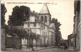 95 SAINT BRICE SOUS FORET - L'eglise Et La Place. - Autres & Non Classés