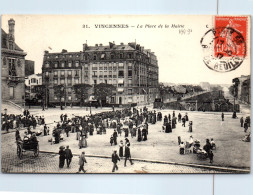 94 VINCENNES - Vue De La Place De La Mairie. - Vincennes