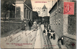 94 CHENNEVIERES - La Terrasse Et L'eglise. - Chennevieres Sur Marne