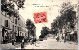 94 CHARENTON - La Rue De Saint Mande Et Quatre Vents - Charenton Le Pont