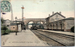 94 ARCUEIL CACHAN - L'interieur De La Gare (carte Couleurs) - Arcueil