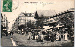 92 LEVALLOIS PERRET - Le Marche Et La Rue Carnot. - Levallois Perret