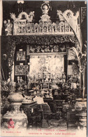 INDOCHINE - HANOI - Interieur De Pagode, Autel Bouddhique  - Viêt-Nam