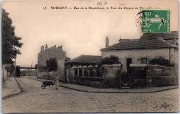 93 BOBIGNY - La Rue De La Republique, Pont Du Chemin De Fer - Bobigny