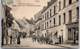 61 MORTAGNE - La Rue Sainte Croix, Hotel Grans Cerf  - Mortagne Au Perche