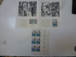 N° 1577 Et 1578 Document Philatélique Château De Randon Bloc De 25 - Unused Stamps