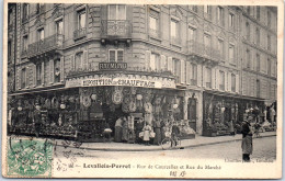 92 LEVALLOIS PERRET - Rue De Courcelles Et Rue Du Marche  - Levallois Perret