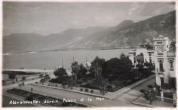 TURQUIE - Alexandrette - Vue Sur Le Jardin Public Et La Mer - Animé - Carte Postale Ancienne - Turkey