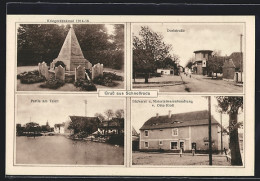 AK Schnellroda, Bäckerei U. Materialwarenhandlung V. Otto Kloss, Teich, Dorfstrasse  - Autres & Non Classés