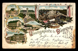 ALLEMAGNE - UBUNGSPLATZ BEI DARMSTADT - CARTE LITHOGRAPHIQUE GRUSS - Darmstadt