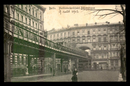 ALLEMAGNE - BERLIN - HOCHBAHNDURCHFARHT BULOWSTRASSE - Otros & Sin Clasificación