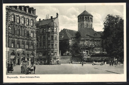 AK Bayreuth, Strasse Am Hans-Schemm-Platz Mit Friseurgeschäft  - Bayreuth