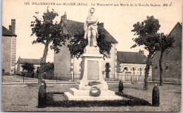 03 VILLENEUVE SUR ALLIER - Le Monument Aux Morts -  - Altri & Non Classificati