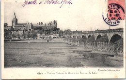 45 GIEN - Vue Du CHATEAUde Gien & Pont Sur La Loire  - Gien