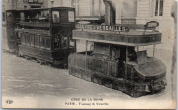 75 PARIS - Le Tramway De Versailles Lors De La Crue De 1910 - Autres & Non Classés