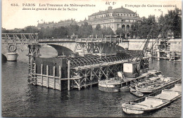 75 PARIS - Foncage De Caisson Dans La Seine (metro) - Otros & Sin Clasificación