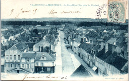 89 VILLENEUVE L'ARCHEVEQUE - Grande Rue Depuis Le Clocher. - Villeneuve-l'Archevêque